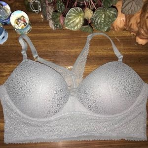 Grey Lace Bra.